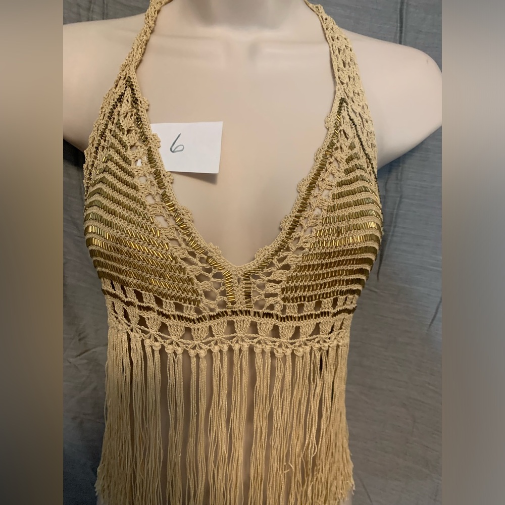 Knit sequence tank top